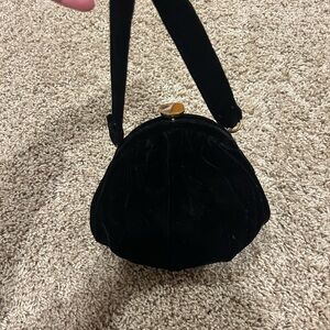 Vintage 1950s Coblentz Original Black Velvet Handbag